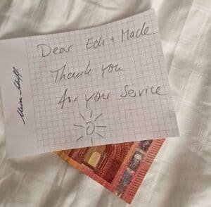 Trinkgeld Kabinensteward