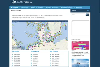 Schiffspositionen: Schiffsradar Cuxhaven